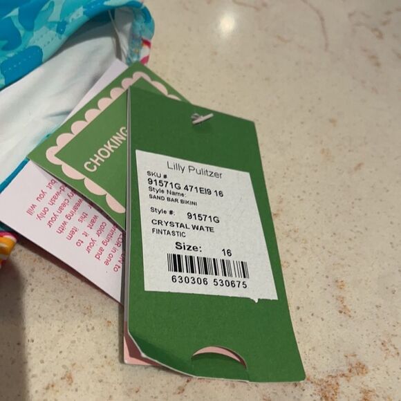 Lilly Pulitzer NWT fish swim bottoms SZ 16 - Picture 2 of 5